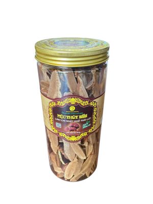 Sliced Japanese Lingzhi 105gr in aluminum sealed plastic jar