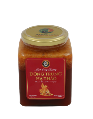 Mật ong rừng đông trùng hạ thảo 500ml