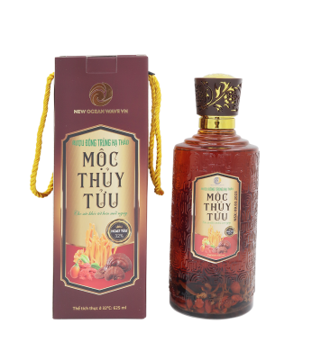 Chai rượu đông trùng hạ thảo chai tròn 625 mL