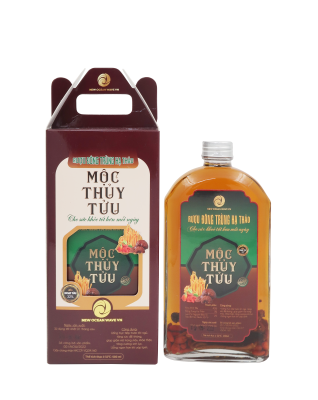 Rượu Đông trùng hạ thảo Mộc Thuỷ Tửu chai dẹp 500 mL