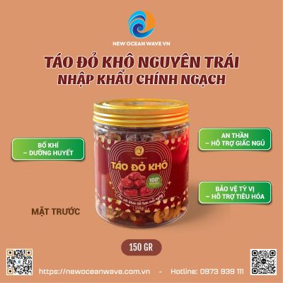 TÁO ĐỎ KHÔ CẮT LÁT 150 GR 