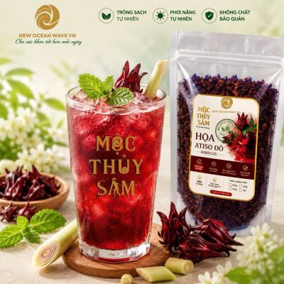 500GR Hoa Atiso Đỏ Sạch Không Chất Bảo Quản – Mộc Thuỷ Sâm