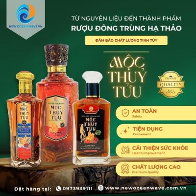 RƯỢU ĐÔNG TRÙNG HẠ THẢO MỘC THỦY TỬU ĐẢM BẢO CHẤT LƯỢNG TINH TÚY