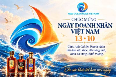 Mừng ng&agrave;y Doanh nh&acirc;n Việt Nam 13/10, NEW OCEAN WAVE VIETNAM ch&uacute;c Anh Chị Em lu&ocirc;n khỏe mạnh, vững v&agrave;ng, vươn xa!