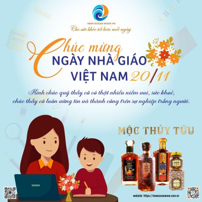 MỘC THUỶ TỬU CH&Uacute;C MỪNG NG&Agrave;Y NH&Agrave; GI&Aacute;O VIỆT NAM 20/11