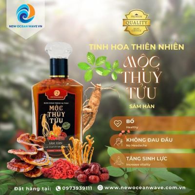 TINH HOA THIÊN NHIÊN - RƯỢU ĐÔNG TRÙNG HẠ THẢO MỘC THỦY TỬU - SÂM HÀN