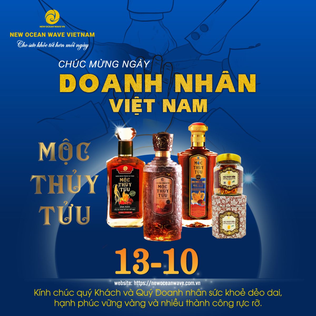 Mộc Thuỷ TỬU CHÚC MỪNG NGÀY DOANH NHÂN VIỆT NAM 13/10