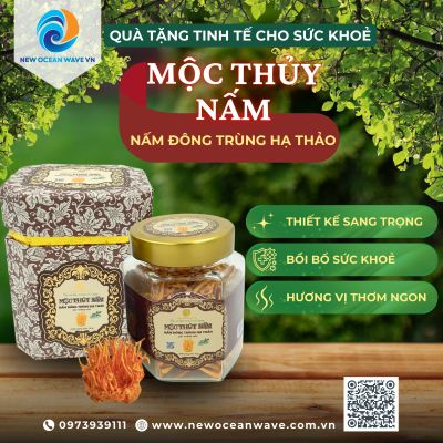 QUÀ TẶNG TINH TẾ CHO SỨC KHOẺ - HỘP QUÀ TẶNG MỘC THUỶ NẤM CAO CẤP